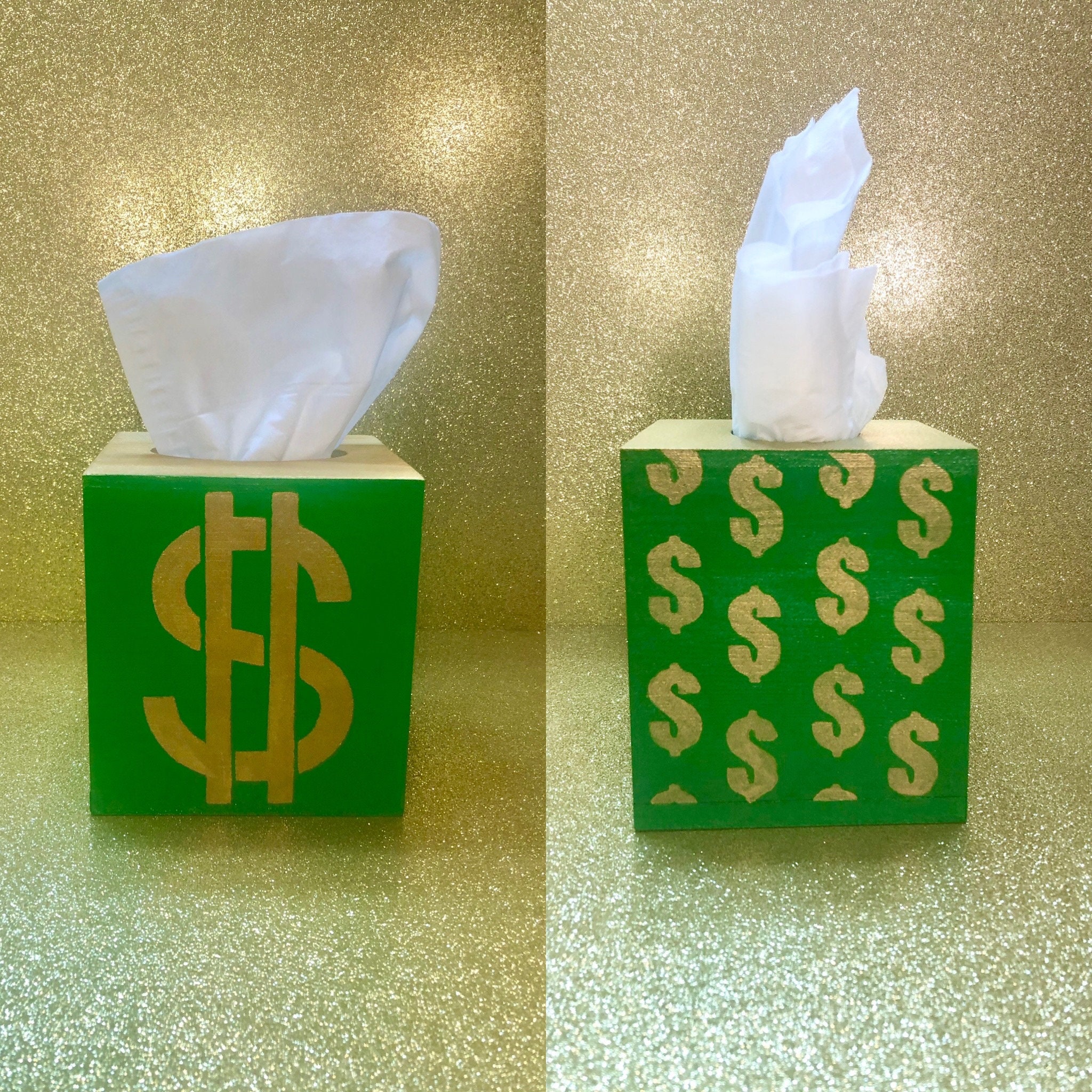 The Money Tissue Box Etsy