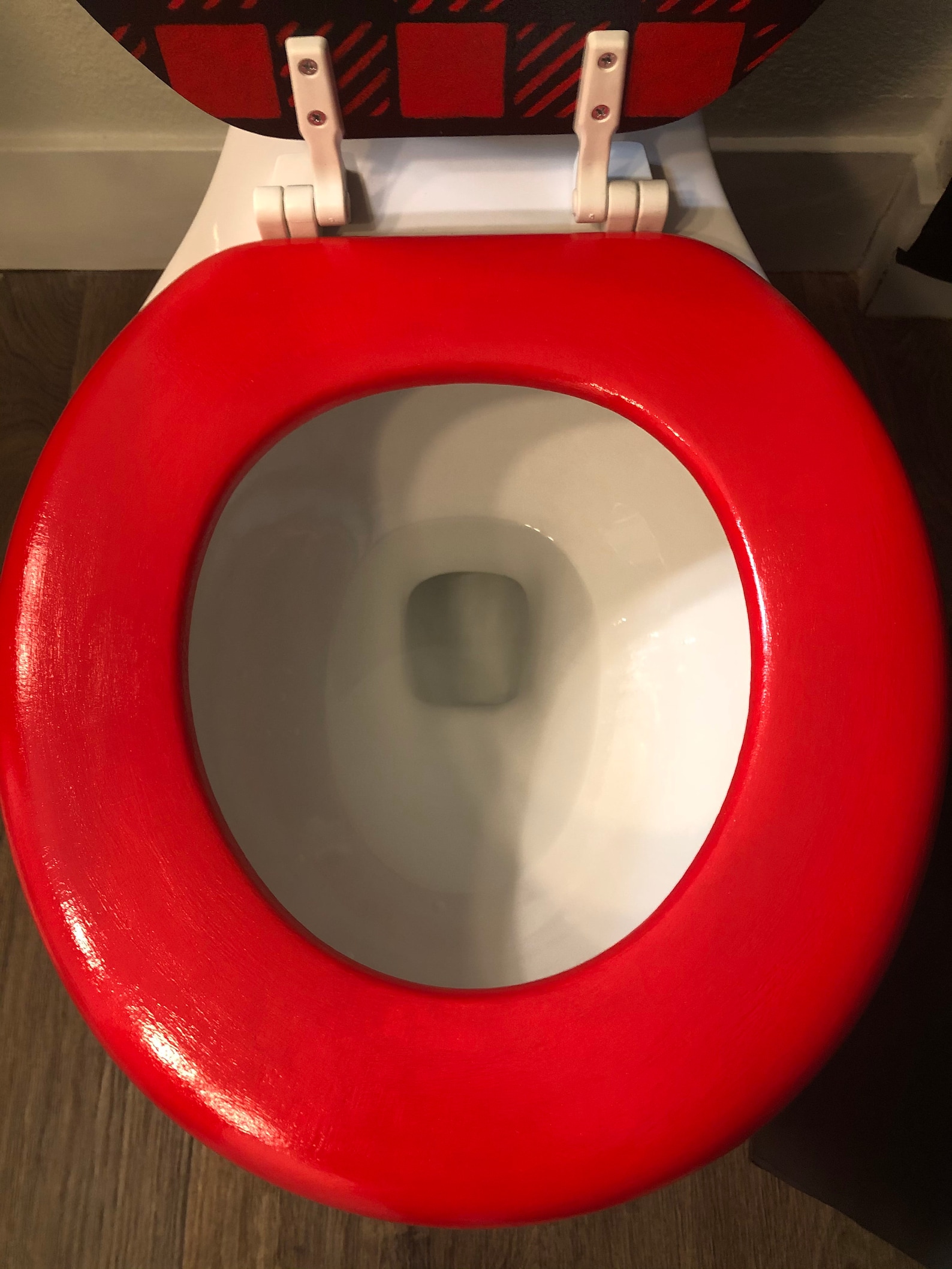 So Plaid Red Toilet Seat Etsy