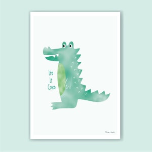 CARTEL CROCO VERDE A3 y A4