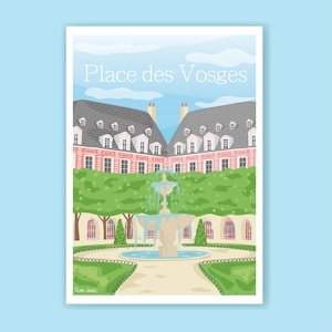 A3 and A4 POSTER PLACE des VOSGES