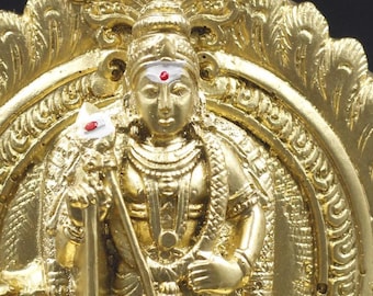 Lord Murugan Statue: Kartikeya Idol, Hindu God Murti (14 X 10 X 5 cm)