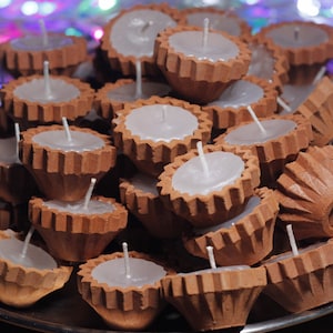 100 Pc Diwali decoration diya Pack of Diwali Clay Diyas | Shipped in DIWALI GIFT PACK | Organic packing