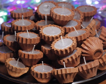 Diwali Diya | 10 Stück Packung Diwali Diya | Diwali Ton Diyas | Terrakotta Diyas