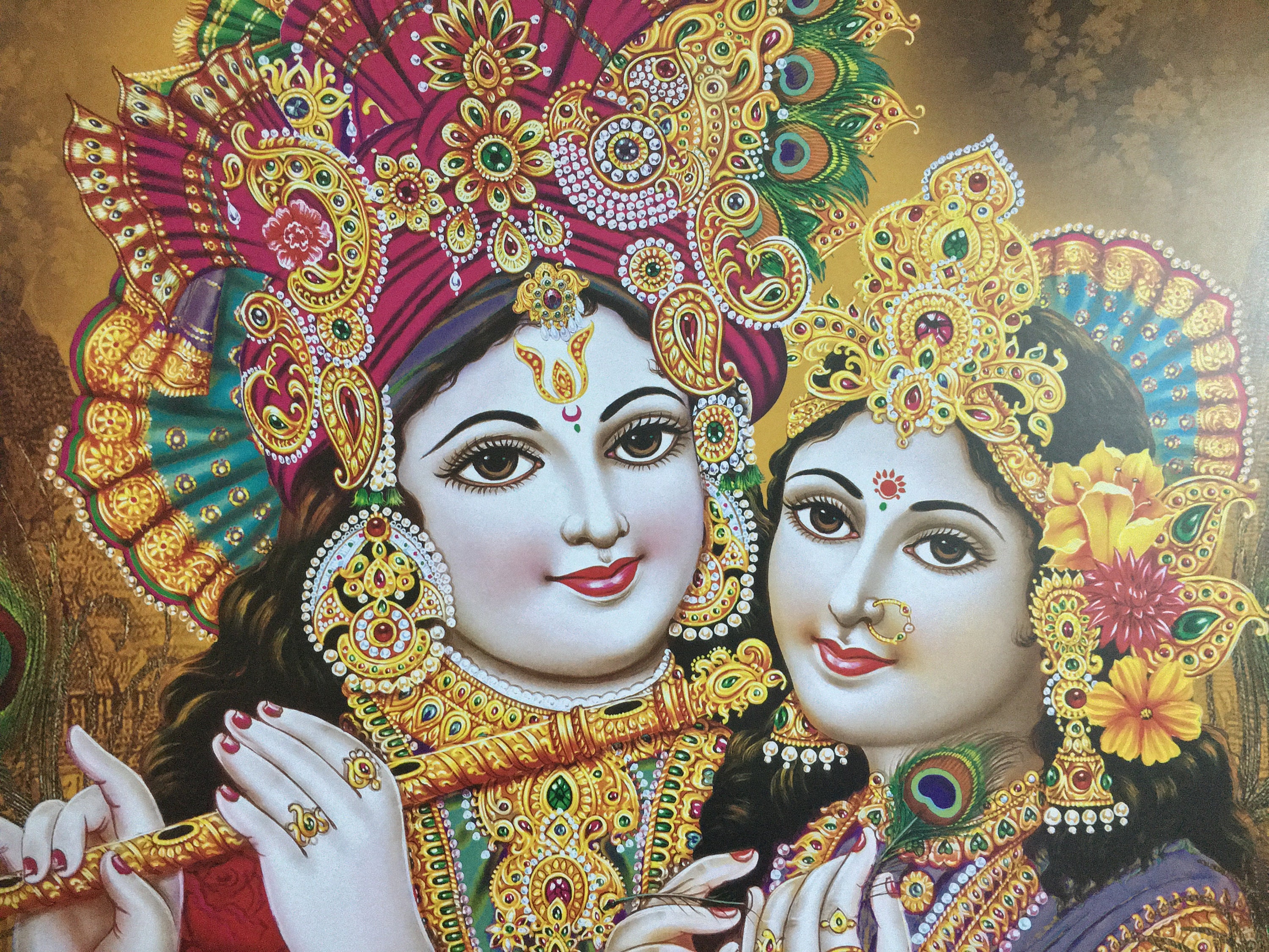 Radha Krishna Painting Vintage Print 16 X 12 Inch - Etsy Canada Radha Krishna Painting Vintage Print 16 X 12 Inch - Etsy Canada