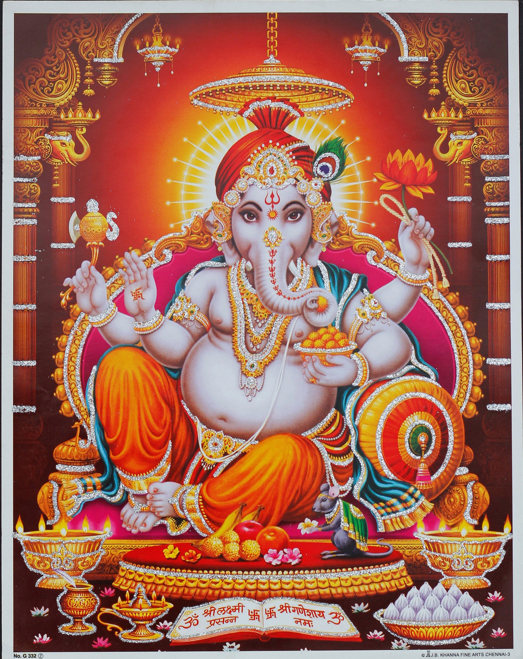 Shri Ganesha Digital Print - Etsy Denmark