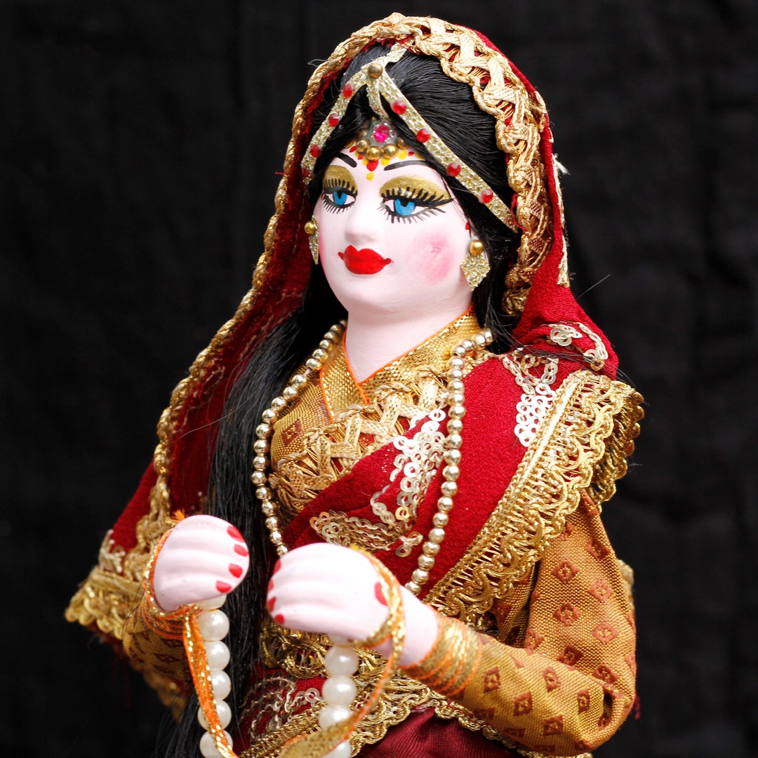 Indian Bride Handmade Doll/ Collectible Doll India/art Doll/interior
