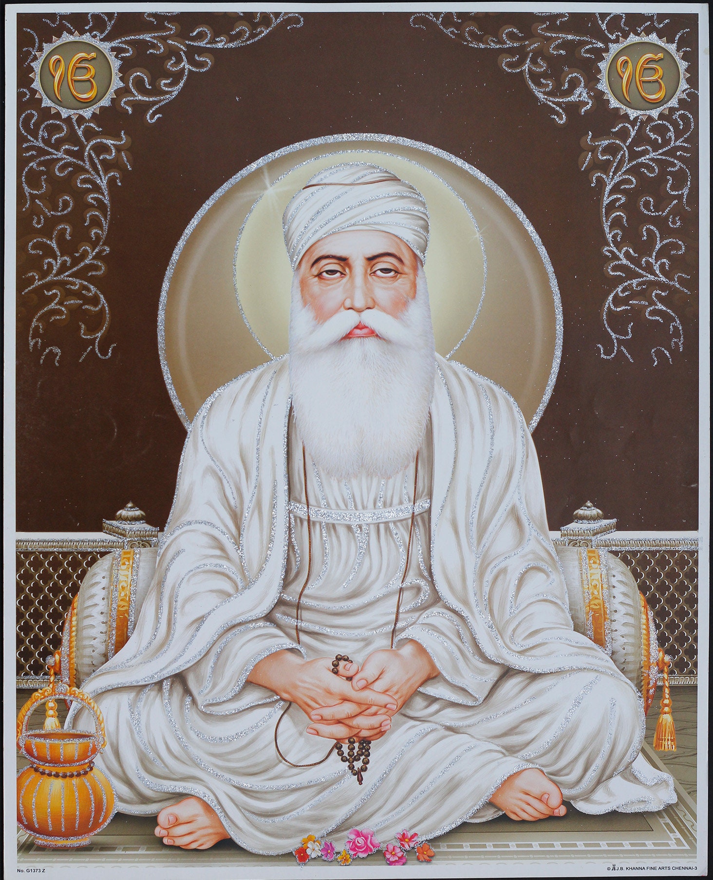 Buy Guru Nanak Dev Ji Digital Print Online in India - Etsy, image size:1464x1806
