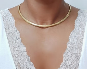 Chunky chain necklace , chunky gold necklace , chunky snake necklace , waterproof necklace , chunky choker , chunky chain choker , Christmas