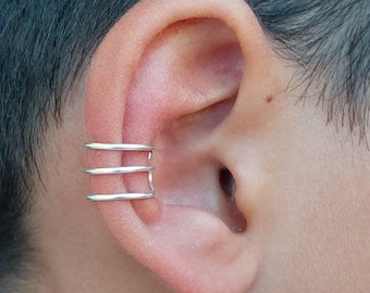 Conch earring , Conch hoops , ear cuff , silver ear cuff , minimalist earring , ear cuff no piercing , simple ear cuff , huggie earrings