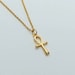 Ankh necklace ,Egyptian ankh jewelry,  ankh gold necklace,  dainty necklace gold , 24k gold plated necklace,  Egyptian cross of life 