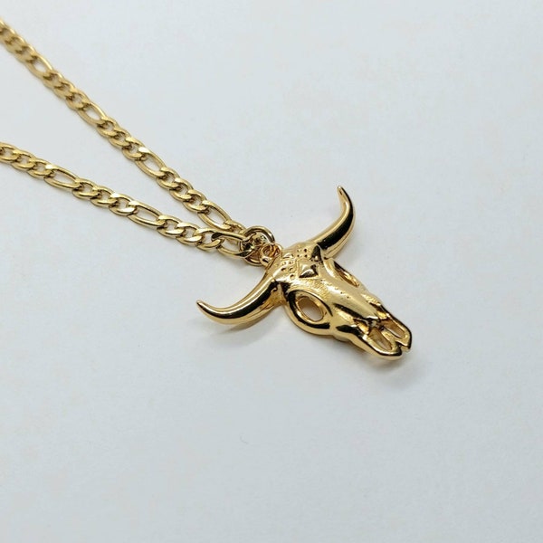 Bull Skull Chain - Etsy