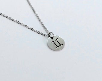 Zodiac necklace , zodiac jewelry , silver zodiac necklace  ,  zodiac necklace , star sign  necklace ,zodiac pendant , astrology necklace