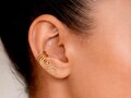 Catrilage earrings  ,  ear cuff no piercing , ear huggies  , wire  gold earrings  , ear climbers , ear wraps , huggie earrings , gold  cuff product logo