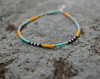 Estilo Hannah, collar de cuentas de semillas, pulsera de cuentas de semillas, hecho a mano