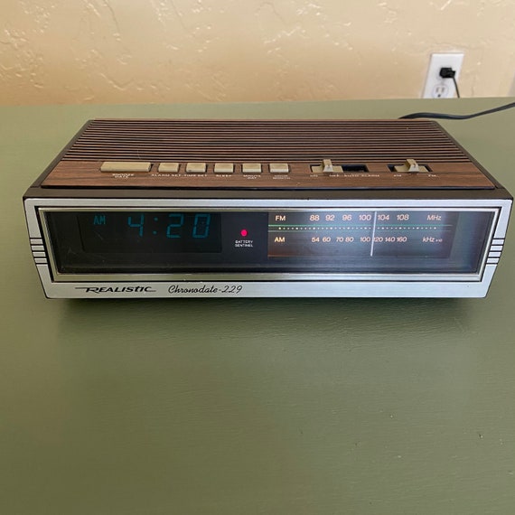 Vintage 80s Alarm Clock Etsy