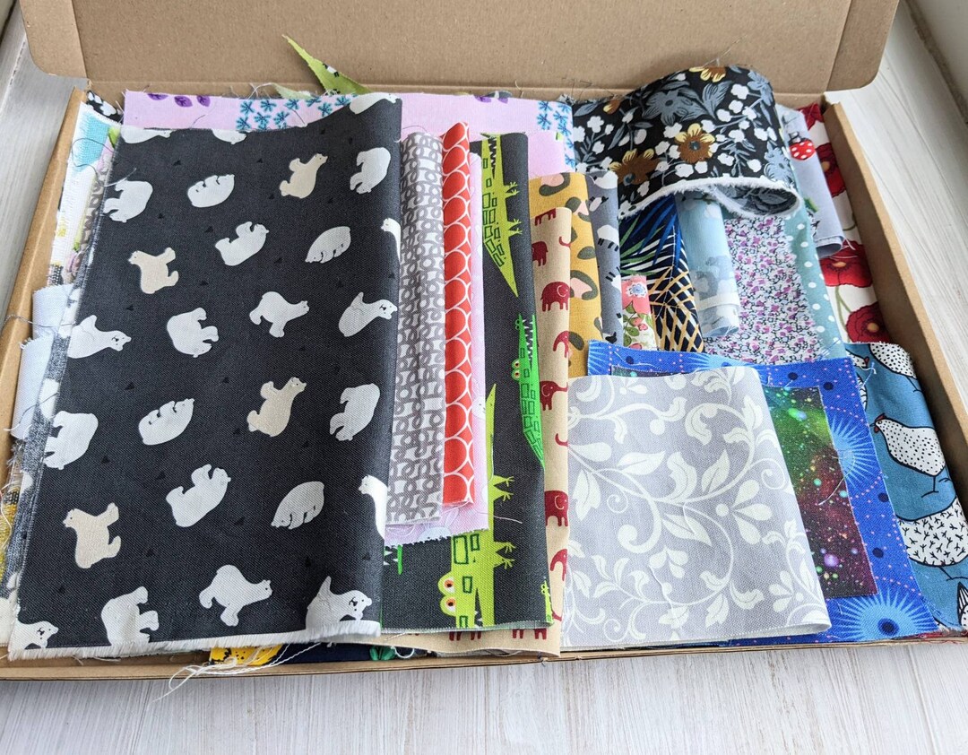 Fabric Scrap Bundle, Fabric Scrap Pack, Fabric for Crafting, Fabric for