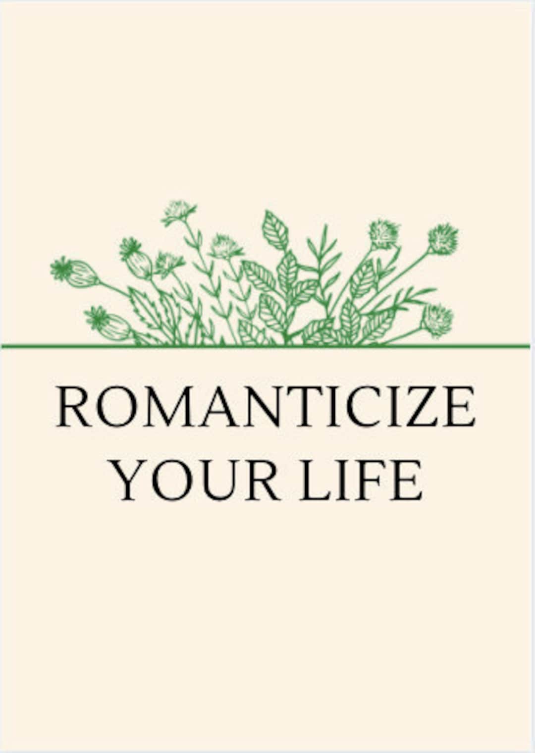Romanticize Your Life Cottagecore Poster Etsy