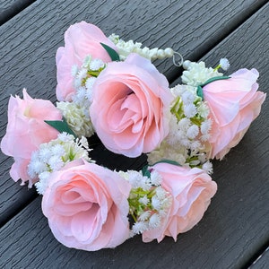 Wedding Gajra, Nikkah Gajra, Hand Gajra, Nikkah Bracelet, Indian Bride Gajra, Flower Gajra, Mayun Gajra, Bridesmaid Bracelet,Pink Rose Gajra