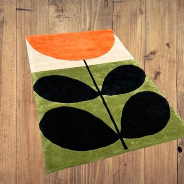 Orla kiely Design Modern Rug High Quality Hand Tufted Rug Tufted Wool Rug