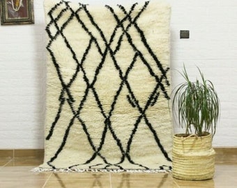 Custom Moroccan rug, Beni Ourain Rug, Berber carpet, vintage rug, bohemian