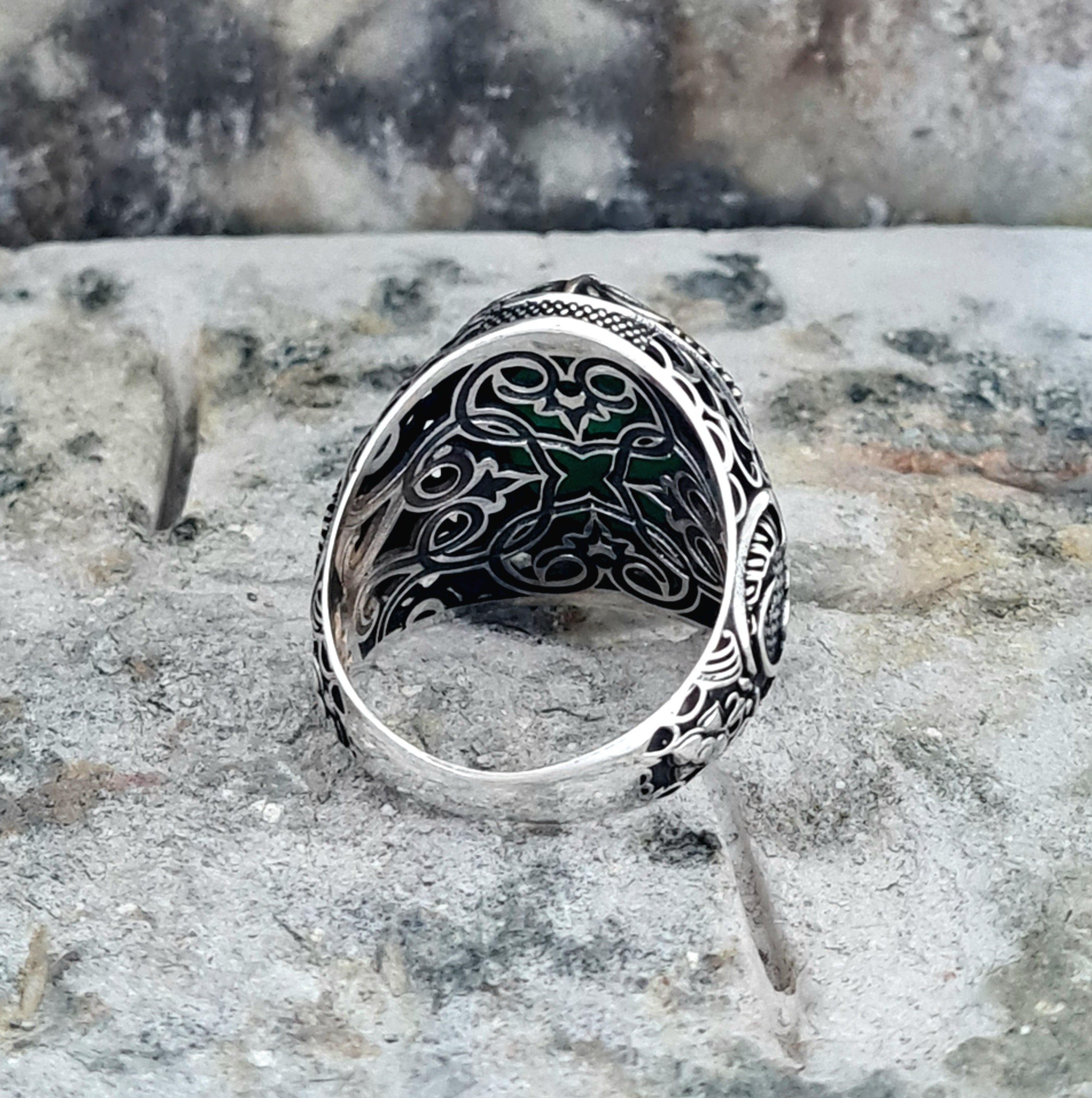 Men Handmade Silver Ring, Tiger Eye Oval Gemstone Mens Ring Men Handmade Silver Ring, Tiger Eye Oval Gemstone Mens Ring