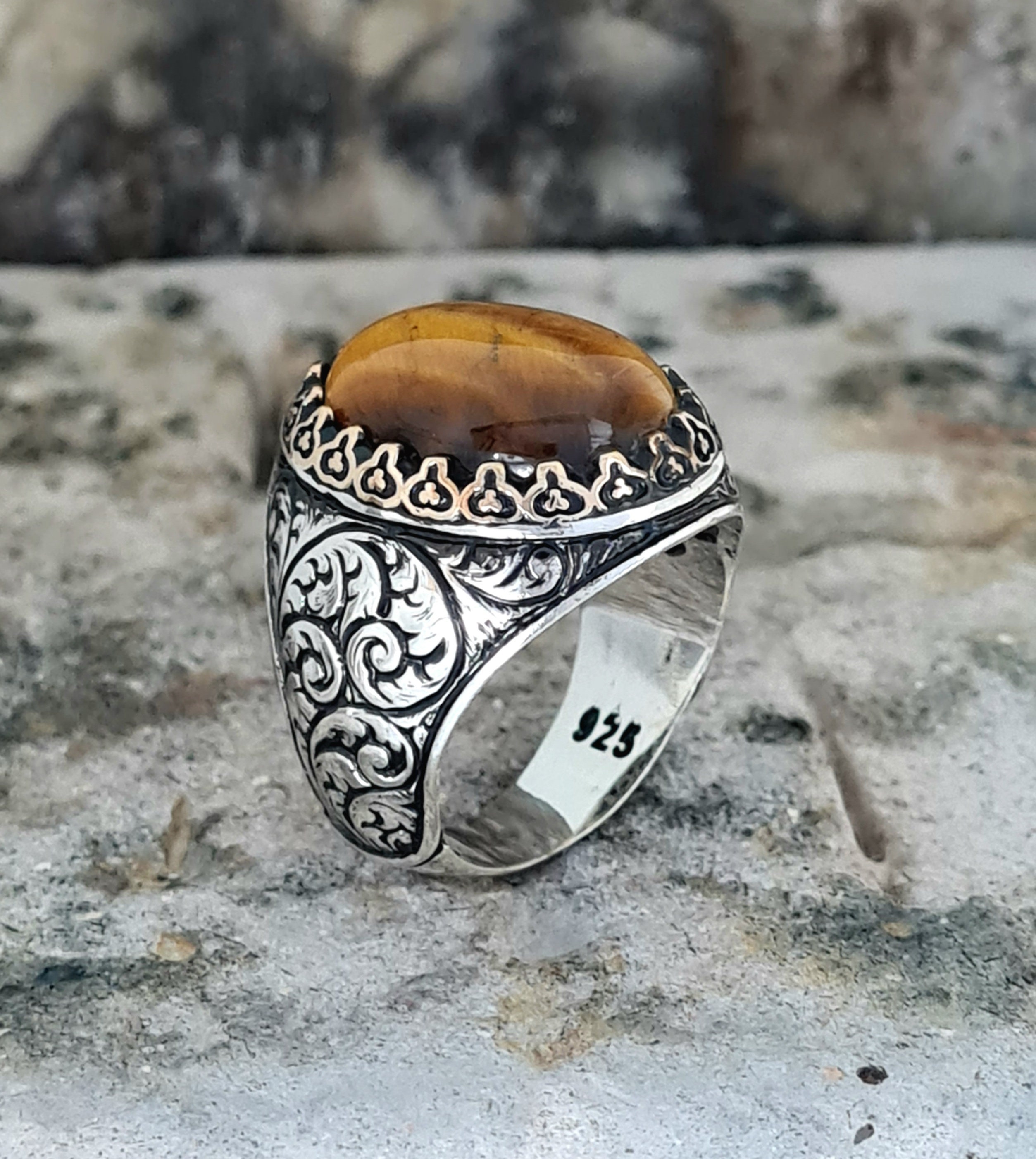 Men Handmade Silver Ring, Tiger Eye , Black Onyx Oval Gemstone Mens Ring, 925 Sterling Silver Ring, Men Vintage Style Jewelry - Etsy Men Handmade Silver Ring, Tiger Eye , Black Onyx Oval Gemstone Mens Ring, 925 Sterling Silver Ring, Men Vintage Style Jewelry - Etsy