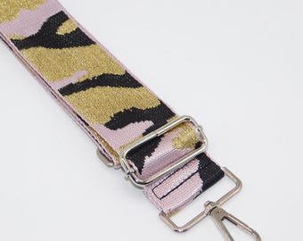 Pink Camouflage Bag Strap: Adjustable Replacement Shoulder Strap