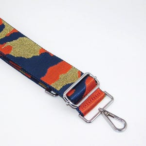 Orange Camouflage Bag Strap: Adjustable Replacement Shoulder Strap