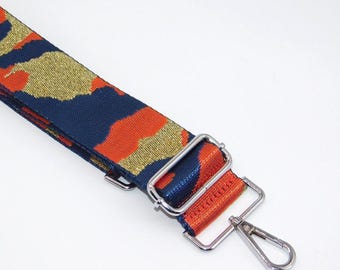 Orange Camouflage Bag Strap: Adjustable Replacement Shoulder Strap