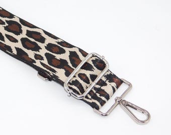 Leopard Print Bag Strap: Adjustable Handbag or Camera Strap