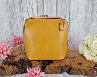 Mustard Yellow Cute Crossbody Handbag. Everyday Shoulder bag