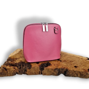 Rosa Umhängetasche | Kleine süße rosa Tasche | Optionaler Riemen