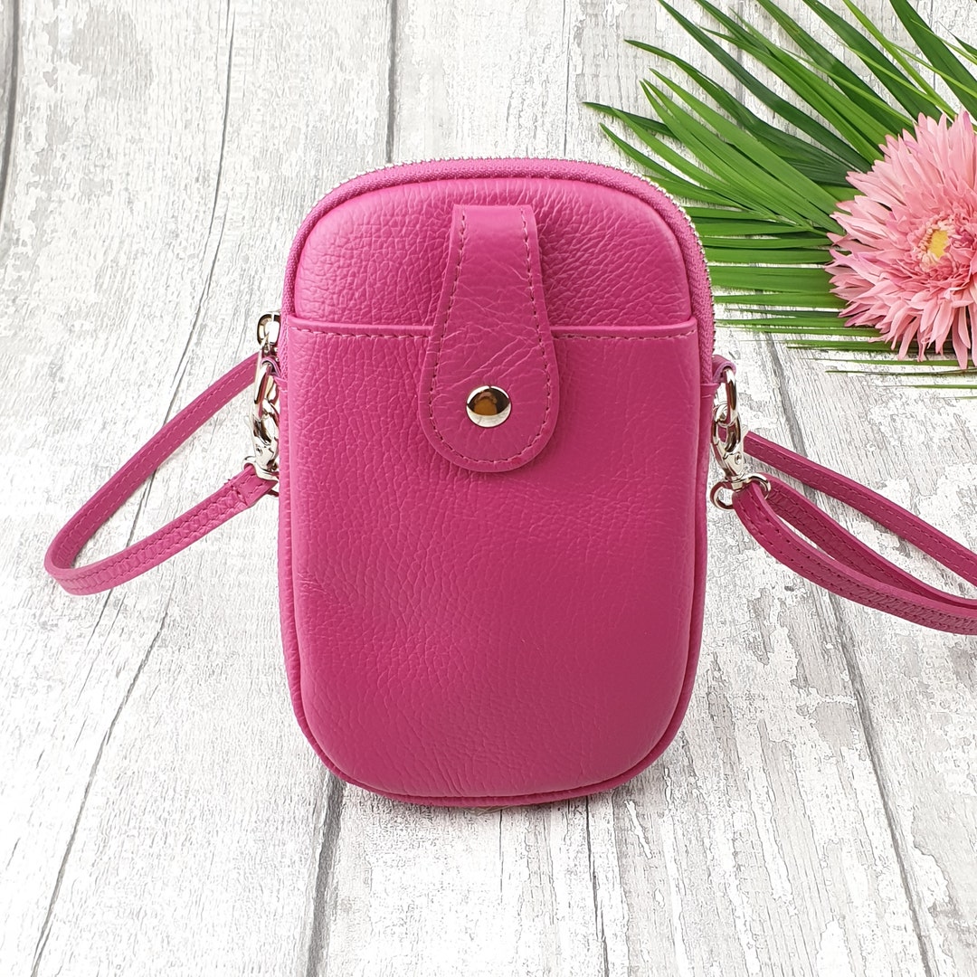 Sister ME Leather Phone Crossbody Bag With Popper Button Cream main image 0