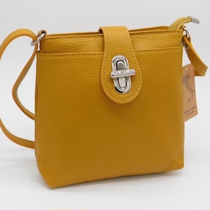 Mustard Leather Bag, Mustard Yellow Crossbody Bag, Bag For Her, Everyday Bag, Mustard Crossbody bag, Genuine Leather Bag, Bag For Women,
