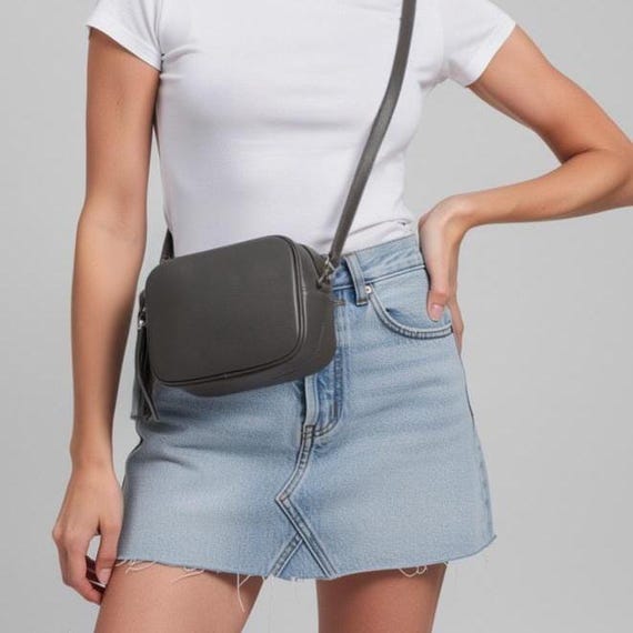 Bolso Bandolera De Piel De Ante Para Mujer - Tamaño Mediano, Con Solapa Magnética Y Cremallera, Ideal Para El Día A Día