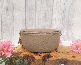 Brown Italian Leather Hip Bag | Bum Bag | Women's Leather Crossbody Bag | Bum Bag | Fanny Pack