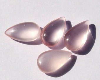 Natural Rose Quartz Cabochon Pear Shape Rose Quartz Gemstone AAA Quality For Jewelry Making Stone 7x10mm To 13x18mm