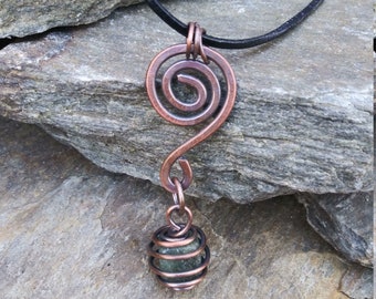 Swirl Labradorite Pendant Necklace