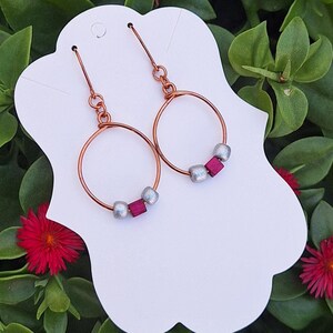 Copper Hoop Earrings