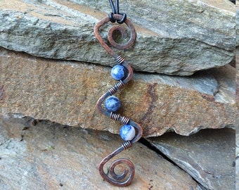 Winding Sodalite Pendant