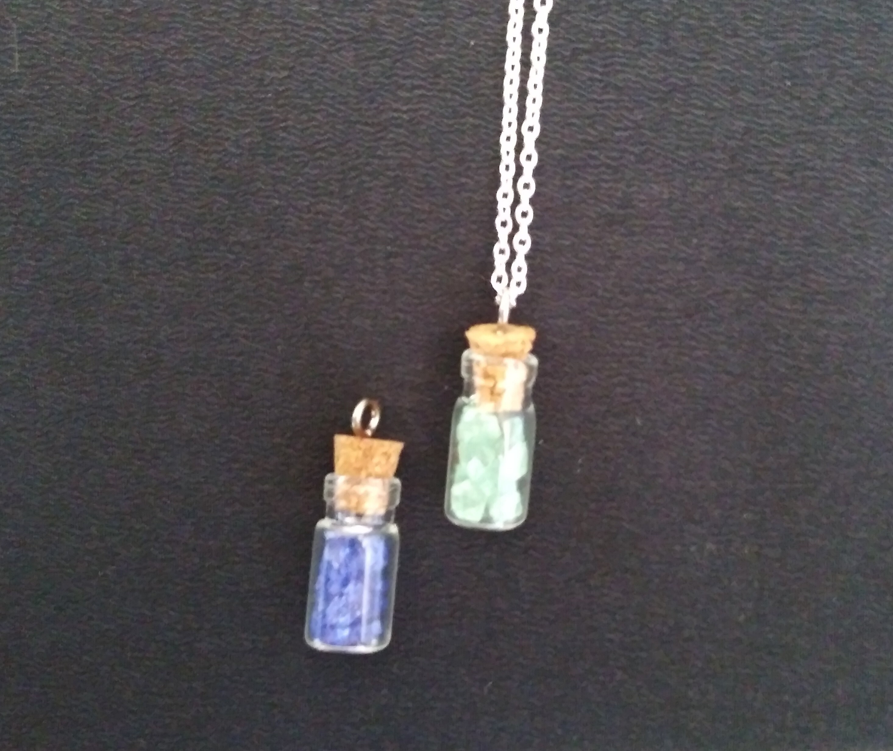Stone Filled Magic Bottle Necklace