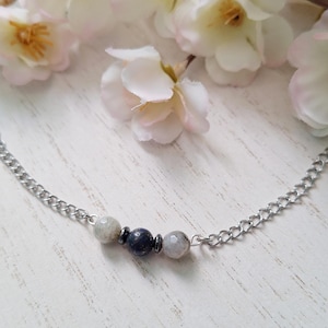 Beaded Pendant Necklace Charm Necklace Choker Gift Handmade Jewelry Gift Gemstone Pendant Necklace Gemstone Charm Chain Necklace