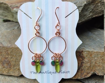 Dangle Hoop Earrings