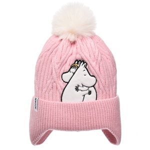 Moomins Love Winter Hat Beanie Kids - Pink & White