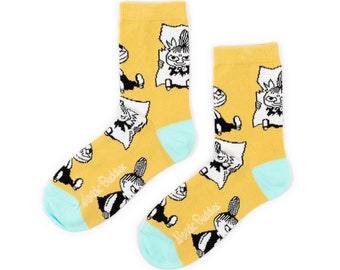 Moomin Socks for Women - Little My Yellow & Mint