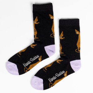Sniff Socks for Women - Black & Purple