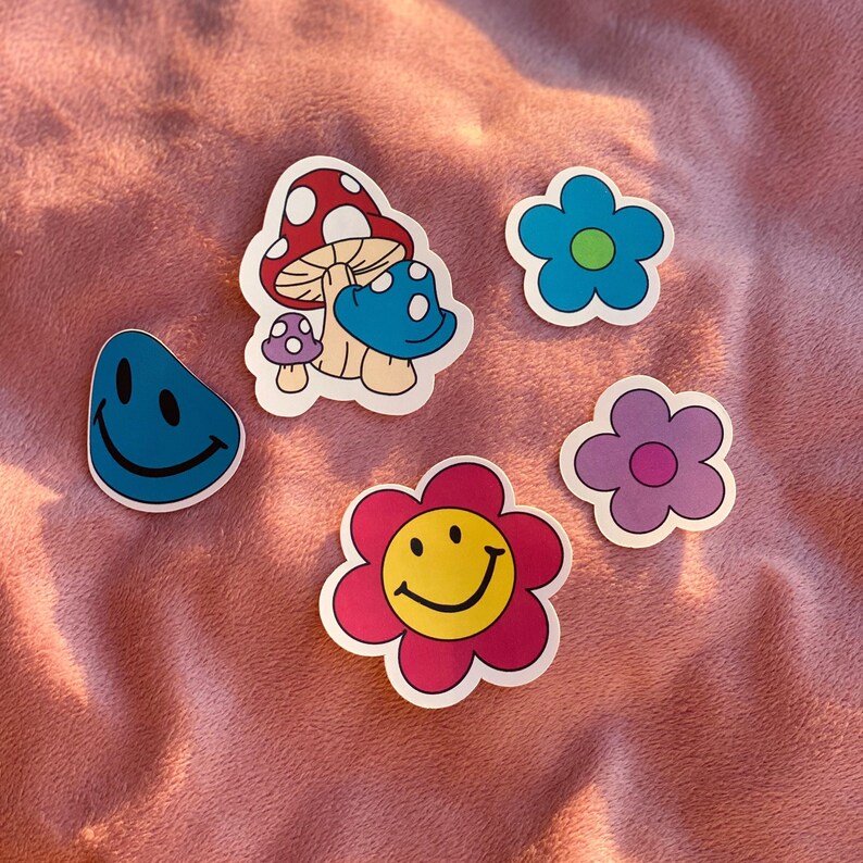 Indie Sticker Set 5 Pack Laptop Stickers Water Bottle | Etsy