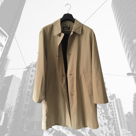 Raincoat, Classic Linen Coat, Beige Linen Jacket,