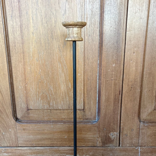 Metal and Wood Hat Stand