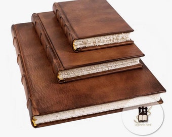 Antique Leather Journal--Made in Italy